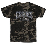 "Crooks & Castles Camouflage Bones Logo T-Shirt: Blend in with Boldness"